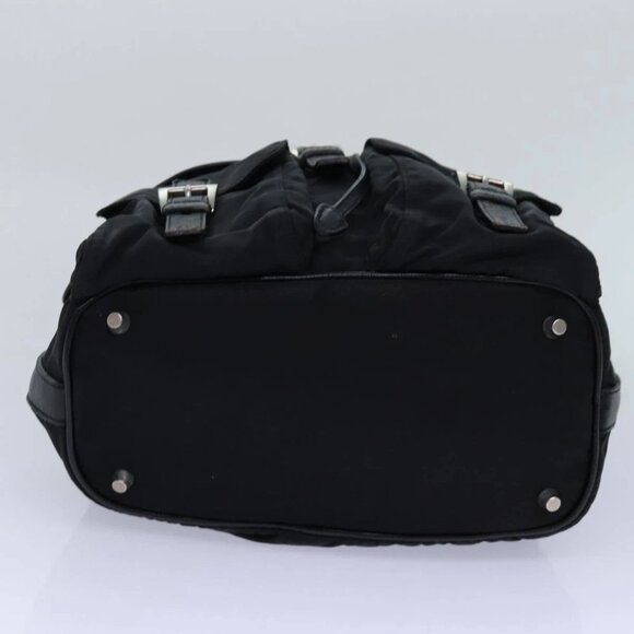 PRADA Backpack Nylon Black Silver Auth 85289V - Picture 6 of 15